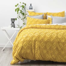Medallion Vintage Washed Tufted Cotton European Pillowcase